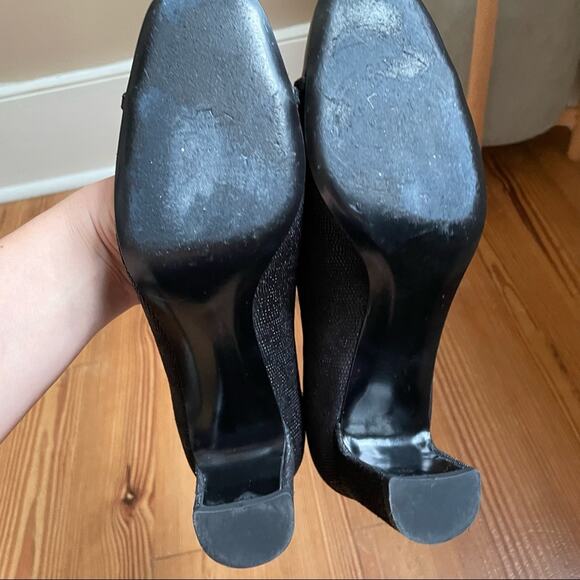 Stuart Weitzman black textured tortoise shell tip pump SIZE 7M - Picture 7 of 8